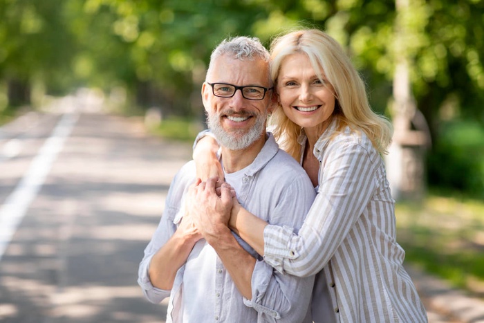 beautiful senior couple