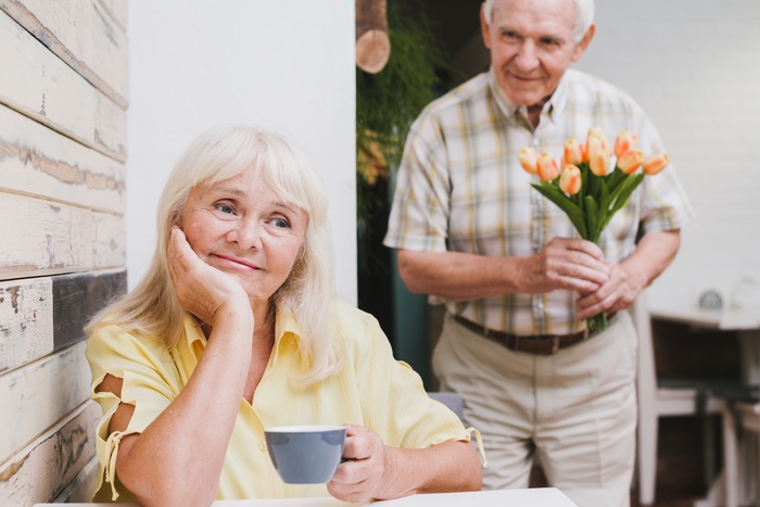 A couple enjoying a relaxed date together