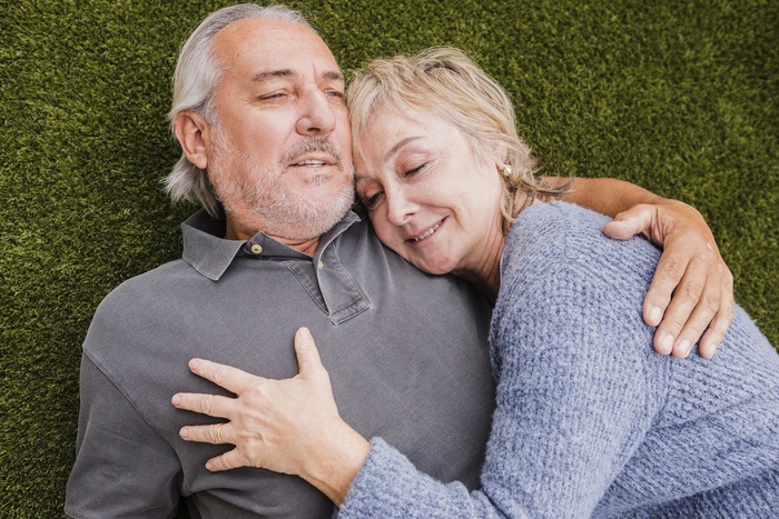 Mature couple enjoying a relaxed date in Birmingham