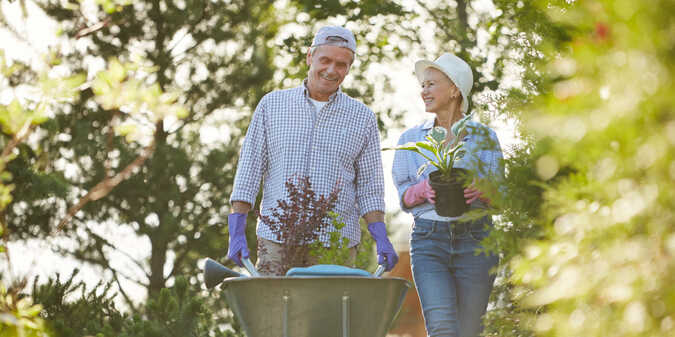 senior farmer couple